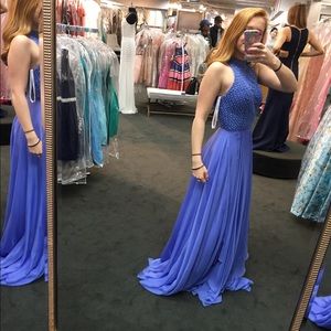 Sherri Hill Periwinkle Prom Dress
